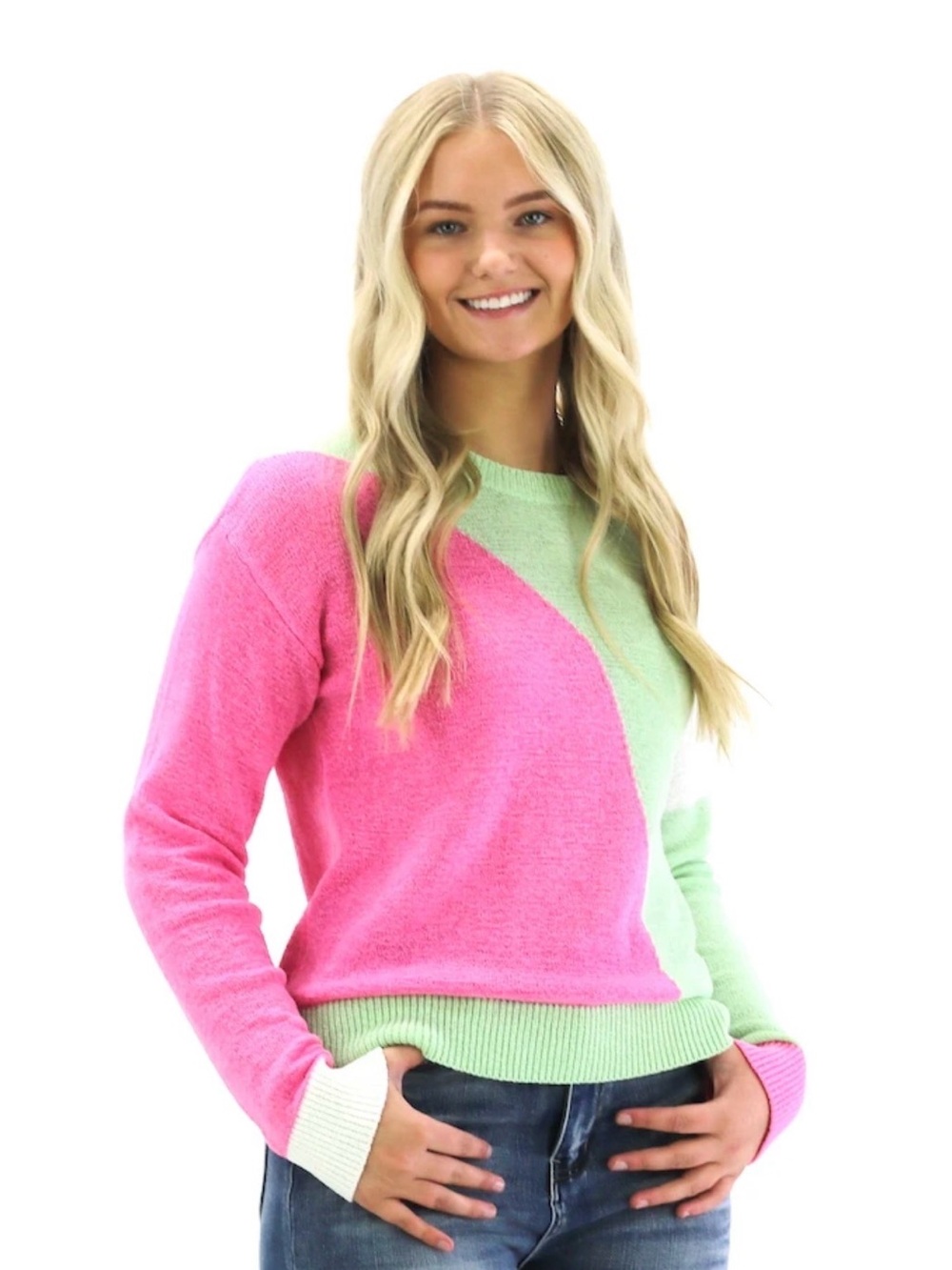 Kori Color Block Knit Sweater